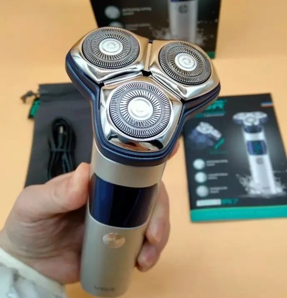 Роторна електробритва для вологого і сухого гоління, з USB, VGR V-328 / Чоловіча бритва акумуляторна 2451036834 фото