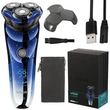 Чоловіча електробритва з 3 головками, USB, VGR V-305 2451897609 фото