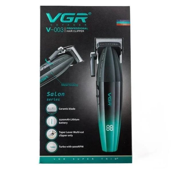 Машинка для стрижки VGR V-003 акумуляторнаGreen 2445135143 фото