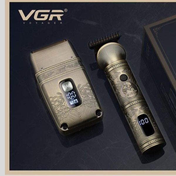 Безпровідний професійний набір машинка для стрижки та шейвер VGR-649 2446298252 фото